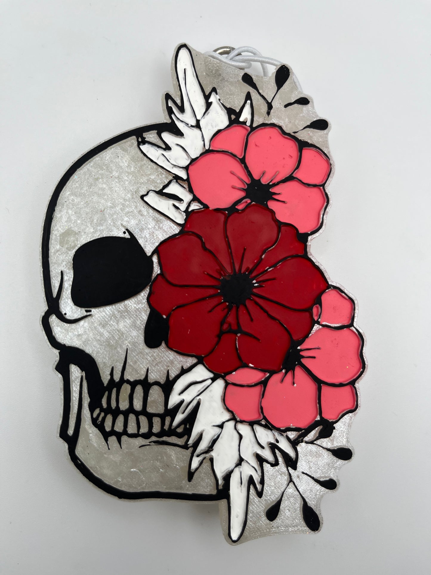 Skull with flowers