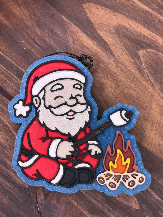 Santa Roasting Marshmallows